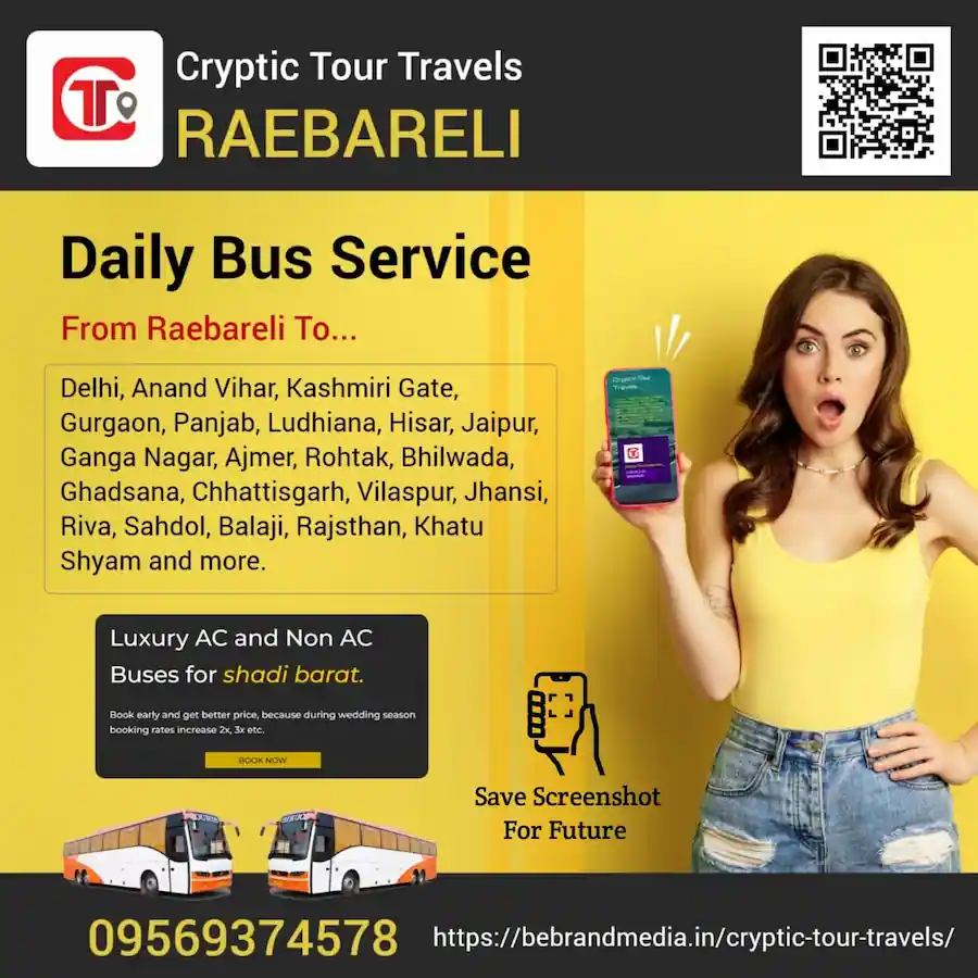 cryptic tour travels ac bus booking for daily services and shadi barat